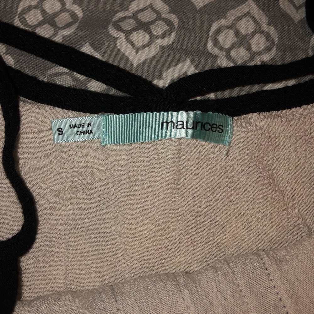 Patterned Tank, Frayed Bottom - Picture 5 of 6